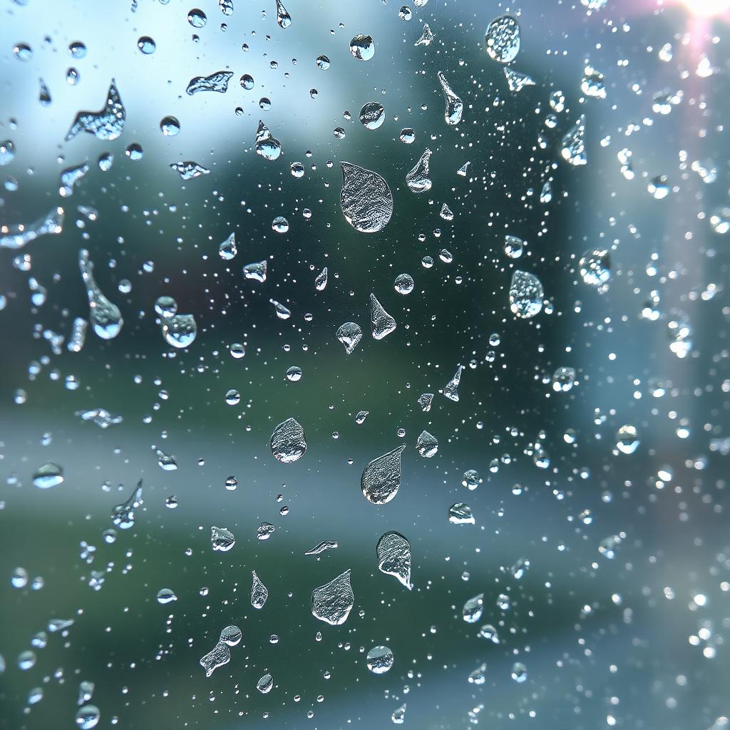 Crystal clear glass close-up